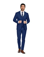 Gino Vitale Men's Skinny Fit Stretch 3-Piece Suit