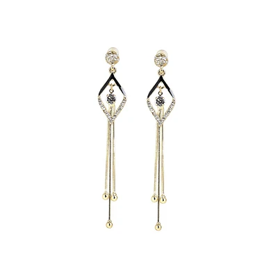 Sohi Women's Sleek Drop Earrings