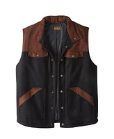 Boulder Creek Big & Tall by KingSize Plaid Multi-Pocket Vest