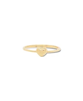 The Lovery Gold Puffy Heart Ring