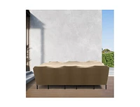 Khomo Gear Table and Chair Rectangular Cover - Brown