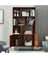 Streamdale Furniture Bookcase, Bookshelf, Walnut