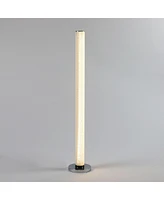 Streamdale Furniture 49" Led Illuminari White Crystal Sand Rocks Column Floor Lamp