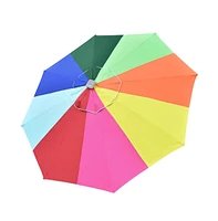 Yescom 10ft UV50+ Universal Replacement Umbrella Canopy Outdoor Beach Parasol Top Cover