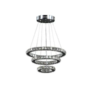 Streamdale Furniture Adjustable Height Alva Large Crystal Chandelier