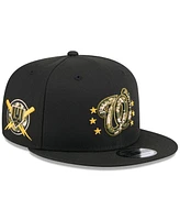 New Era Men's Black Washington Nationals 2024 Armed Forces Day 9FIFTY Snapback Hat