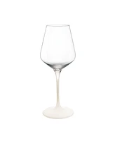 Villeroy Boch Manufacture Rock Blanc White Wine Glasses, Set of 4