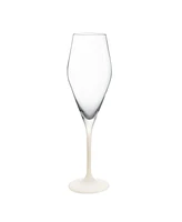 Villeroy Boch Manufacture Rock Blanc Flutes Glasses, Set of 4