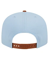 New Era Men's Light Blue/ New York Knicks 2-Tone Color Pack 9FIFTY Snapback Hat
