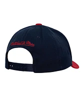 Mitchell & Ness Men's Navy/Red Kansas Jayhawks 2-Tone 2.0 Snapback Hat