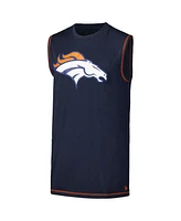 New Era Men's Navy Denver Broncos Tank Top