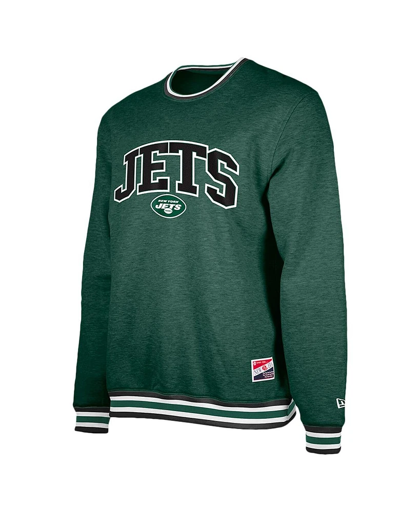 New Era Men's Green York Jets Pullover Sweatshirt