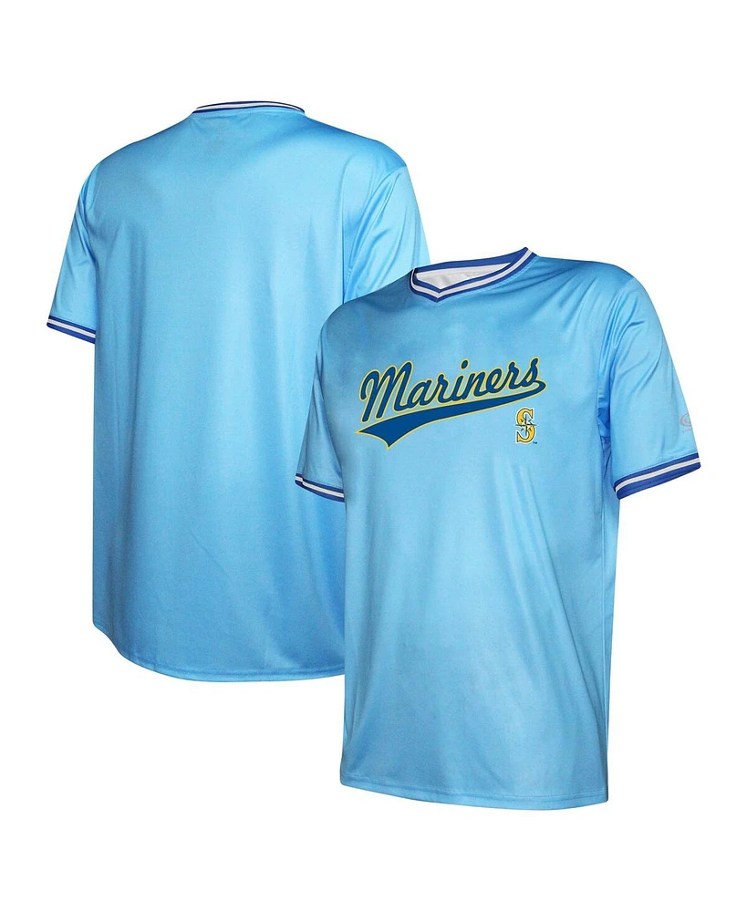 Stitches Men's Light Blue Seattle Mariners Cooperstown Collection Team Jersey