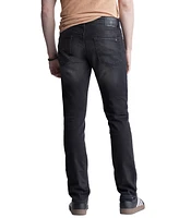 Buffalo David Bitton Men's Ash Slim-Fit Fleece Black Jeans Sanded Wash