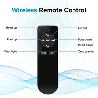 Adjustable Bed Base, Bed Frame With Head And Foot Incline, Anti-Snore, Wireless Control, Txl
