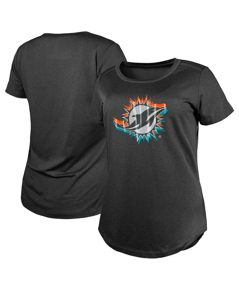 New Era Women's Charcoal Miami Dolphins 2024 Nfl Draft T-Shirt