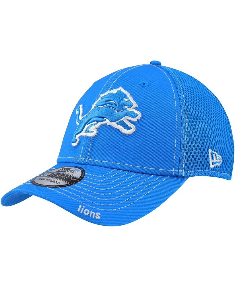 New Era Men's Blue Detroit Lions Neo 39THIRTY Flex Hat