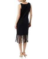 Jessica Simpson Women's Sage Mesh Fringe Dress