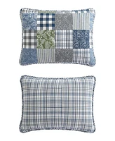 Eddie Bauer Cozy Plaid Patchwork Reversible Piece Quilt Set