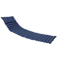 Navy Blue Outdoor Lounge Chair Cushion Set