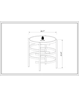 Sintered Stone Top End Table: Modern Chrome Design