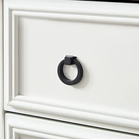 White 6-Drawer Dresser with Easy Pull Handle