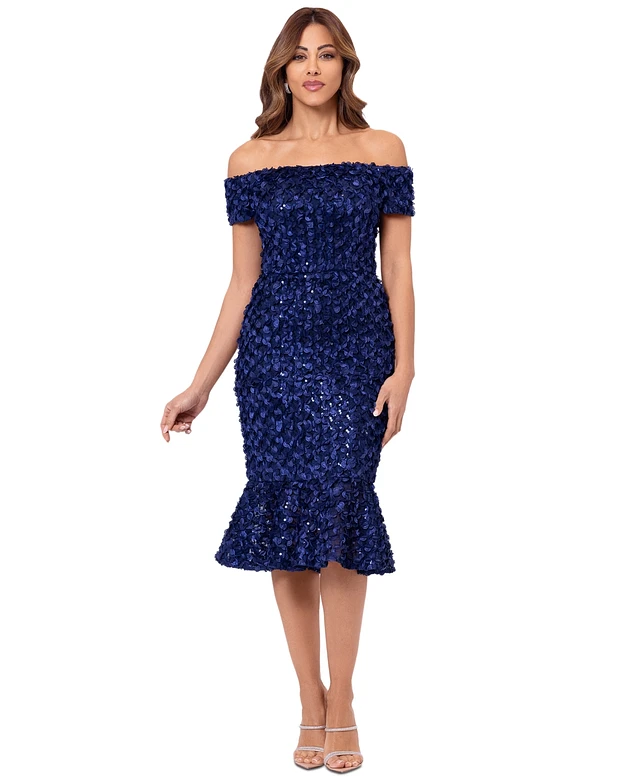 knee length dresses for ladies Xscape Evenings 