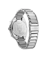 Plein Sport Men's Thunder Force Three Hand Quartz Silver Stainless Steel 47MM