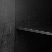 Black Retro Sideboard with Adjustable Shelves