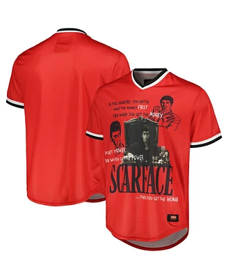 Reason Men's and Women's Red Scarface Baseball Jersey