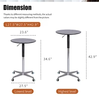 Adjustable Swivel Bar Table for Home and Kitchen