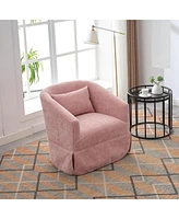 Streamdale Furniture Swivel Accent Armchair Linen Blend