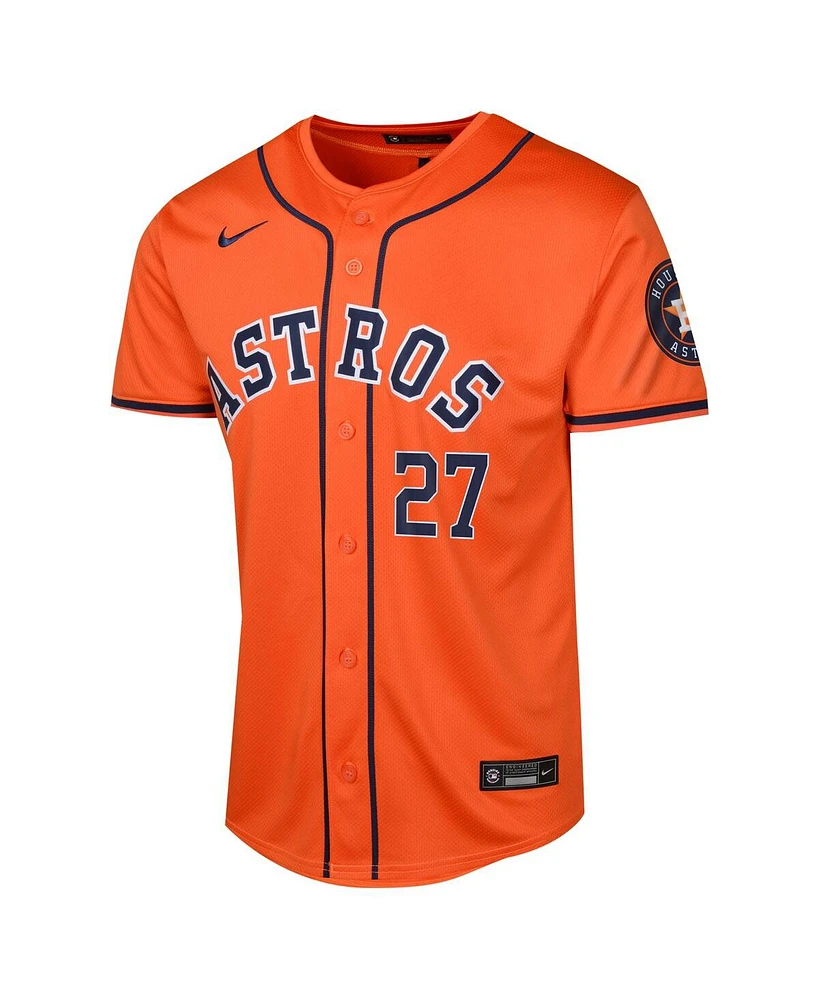 Nike Big Boys and Girls Jose Altuve Orange Houston Astros Alternate Limited Player Jersey