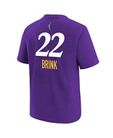 Nike Big Boys and Girls Cameron Brink Purple Los Angeles Sparks 2024 Wnba Draft Name Number T-Shirt