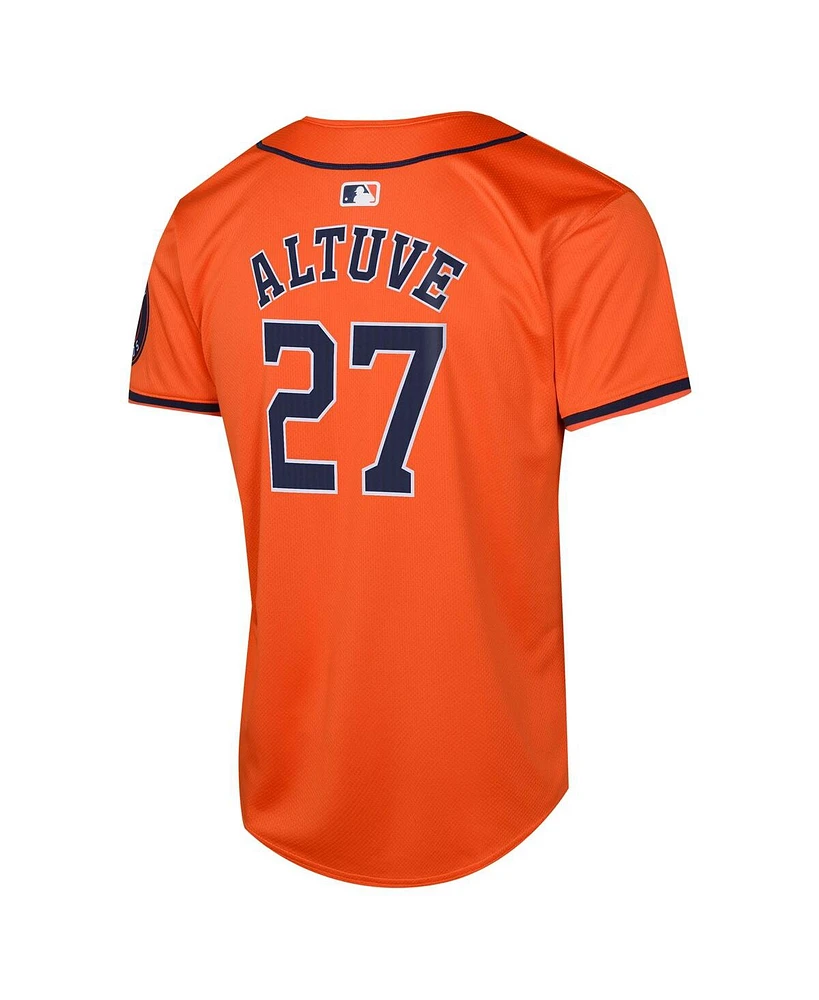 Nike Big Boys and Girls Jose Altuve Orange Houston Astros Alternate Limited Player Jersey