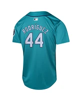 Nike Big Boys and Girls Julio Rodriguez Aqua Seattle Mariners Alternate Limited Player Jersey