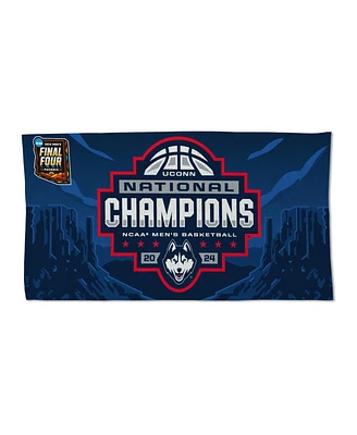 WinCraft UConn Huskies 2024 Ncaa Men's Basketball National Champions Locker Room 22'' x 42'' On-Court Double