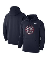 Nike Men's Navy UConn Huskies Back-To-Back Ncaa Men's Basketball National Champions Club Fleece Pullover Hoodie