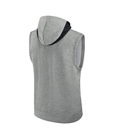 Nike Men's Heather Gray San Francisco Giants Authentic Collection Early Work Performance Sleeveless Pullover Hoodie