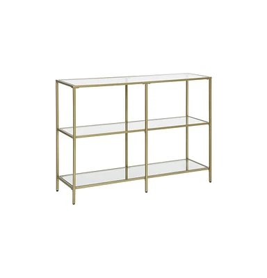 Slickblue Modern Design Golden Glass Console Sofa Table