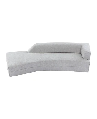 Simplie Fun 109.4" Curved Chaise Lounge Modern Indoor Sofa Couch For Living Room