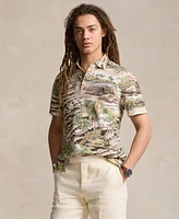 Polo Ralph Lauren Men's Classic-Fit Beach-Print Mesh Shirt