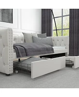 Streamdale Furniture Velvet upholstered twin daybed with drawers