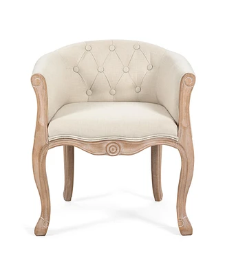 Simplie Fun French Country Accent Chair for Living Room, Beige