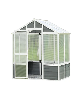 Streamdale Furniture Polycarbonate Greenhouse for Outdoor Plant Gardening