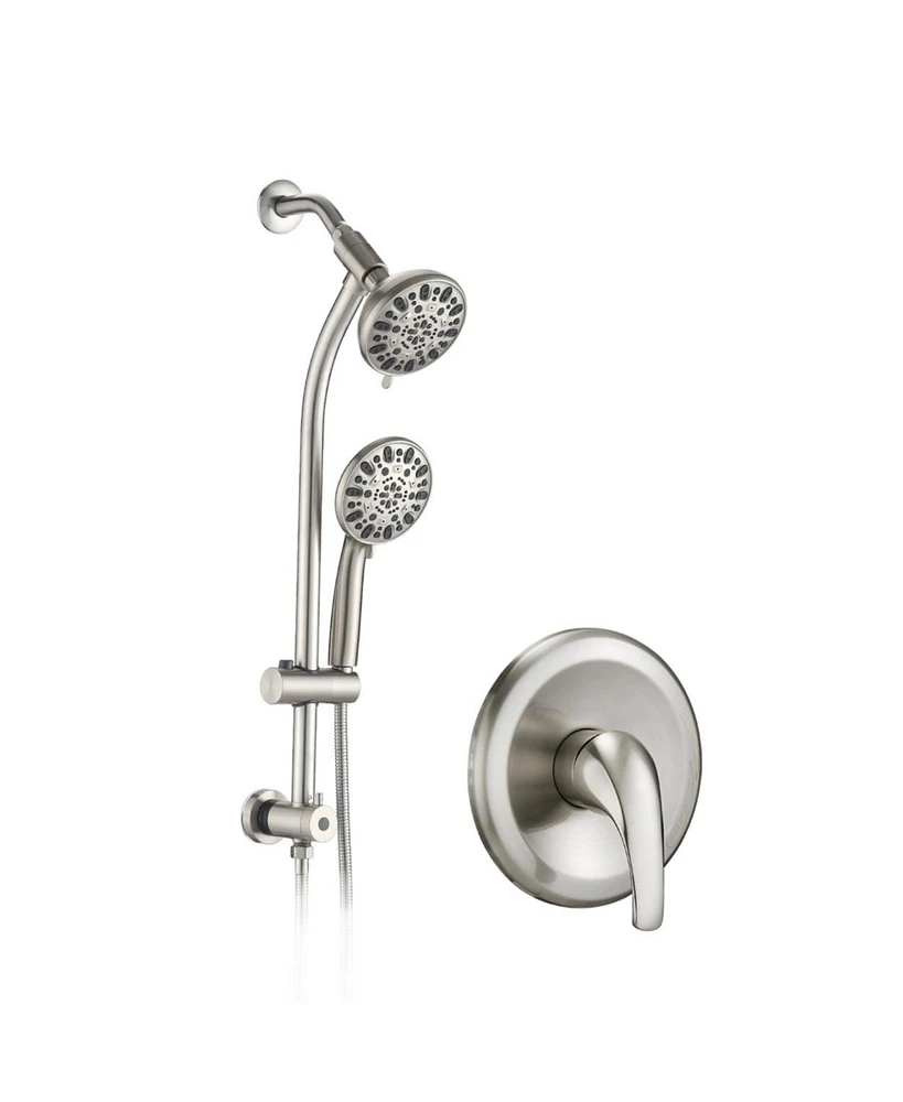 Streamdale Furniture Stainless Steel Dual Shower Head Set