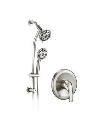 Simplie Fun Stainless Steel Dual Shower Head Set