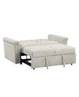 Streamdale Furniture Convertible Soft Cushion Sofa Pull Bed, For Two People To Sit On