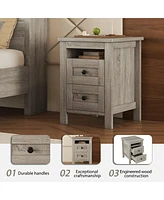 Streamdale Furniture Full Farmhouse Bedroom Set with Storage