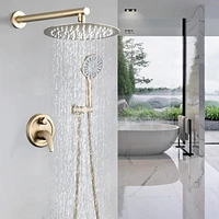 High Pressure Wall Mounted Shower With 5-Function Handheld Shower Head
